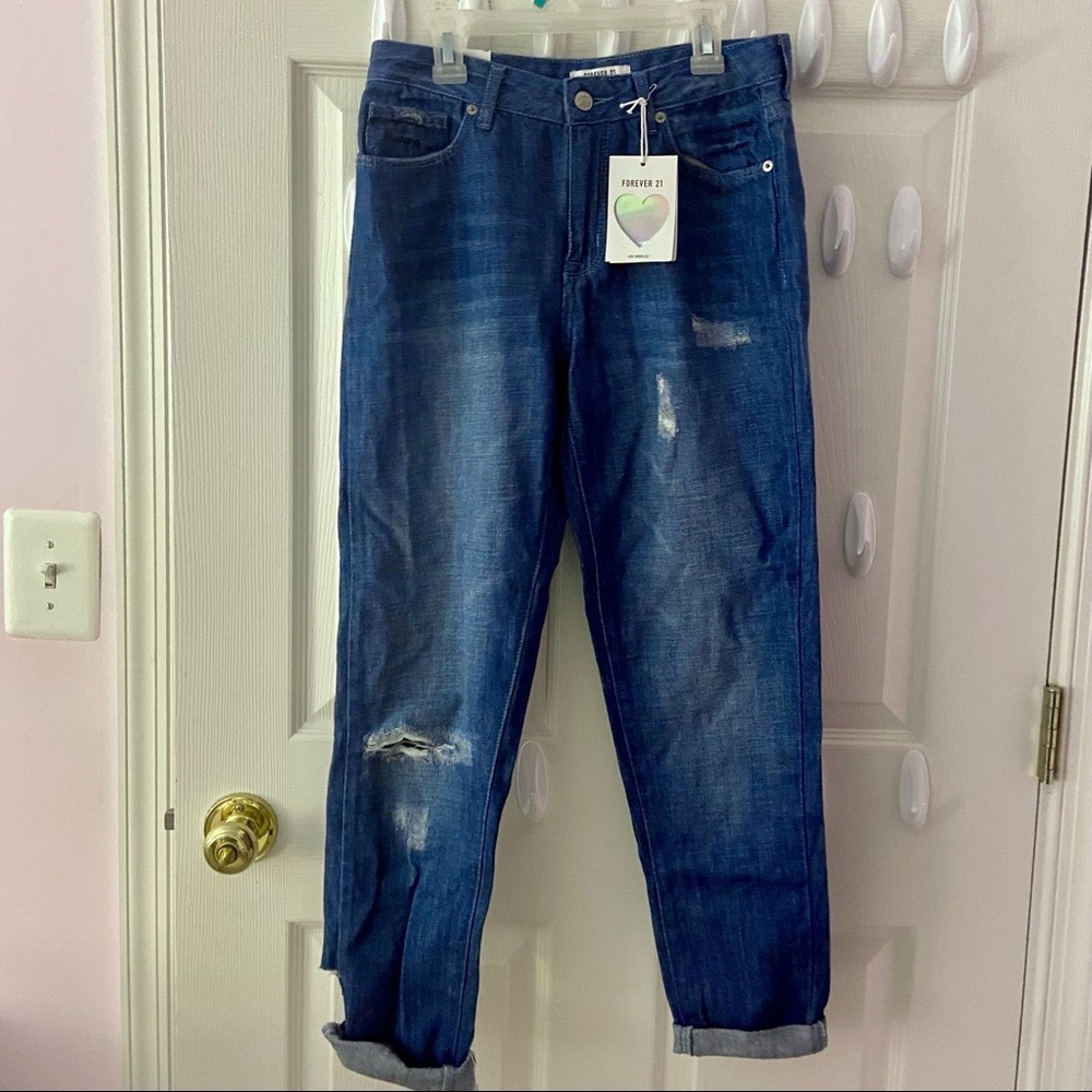 NWT Forever 21 Boyfriend Jeans, Medium Wash